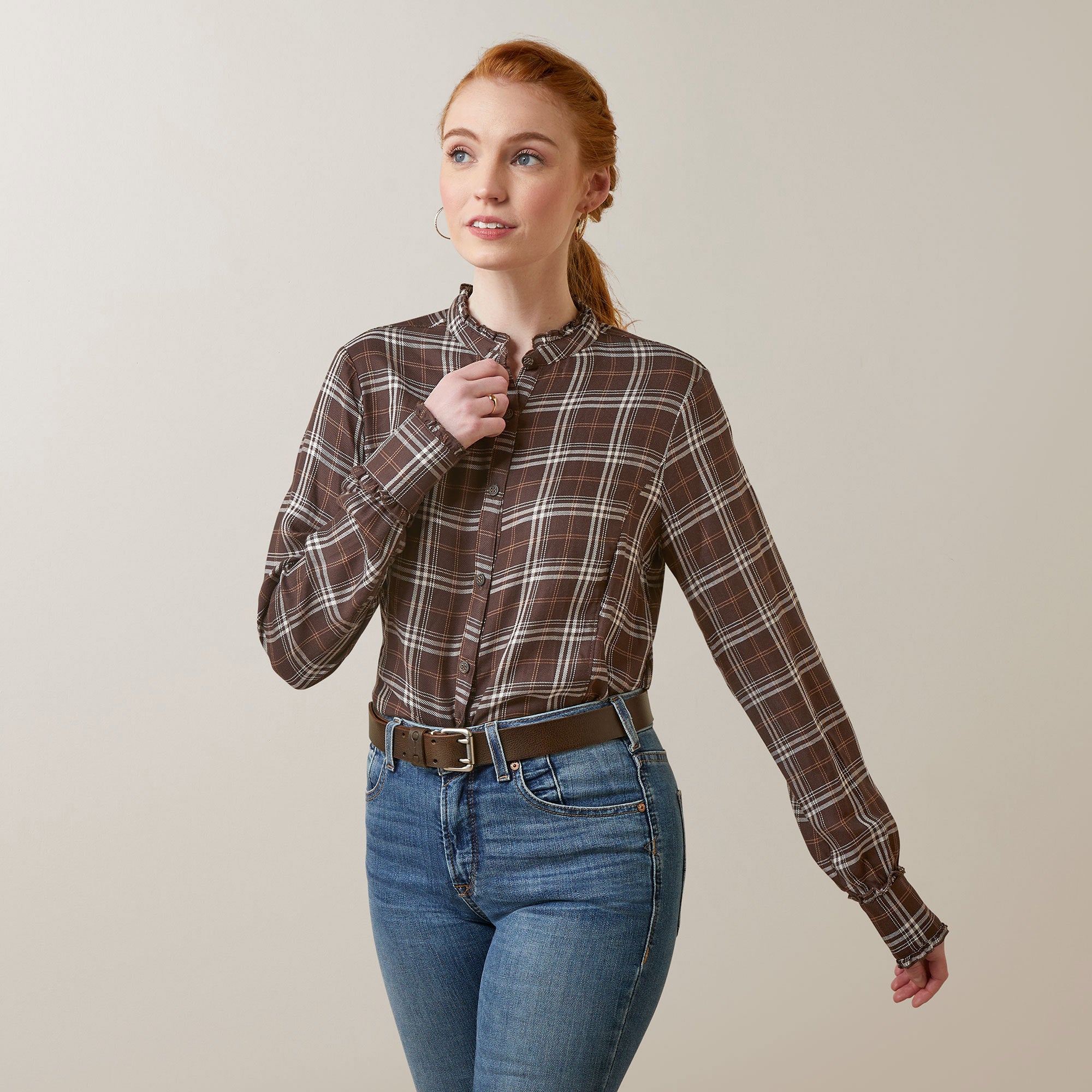 Bluse WMS Clarion   Blouse mole plaid | 10046028