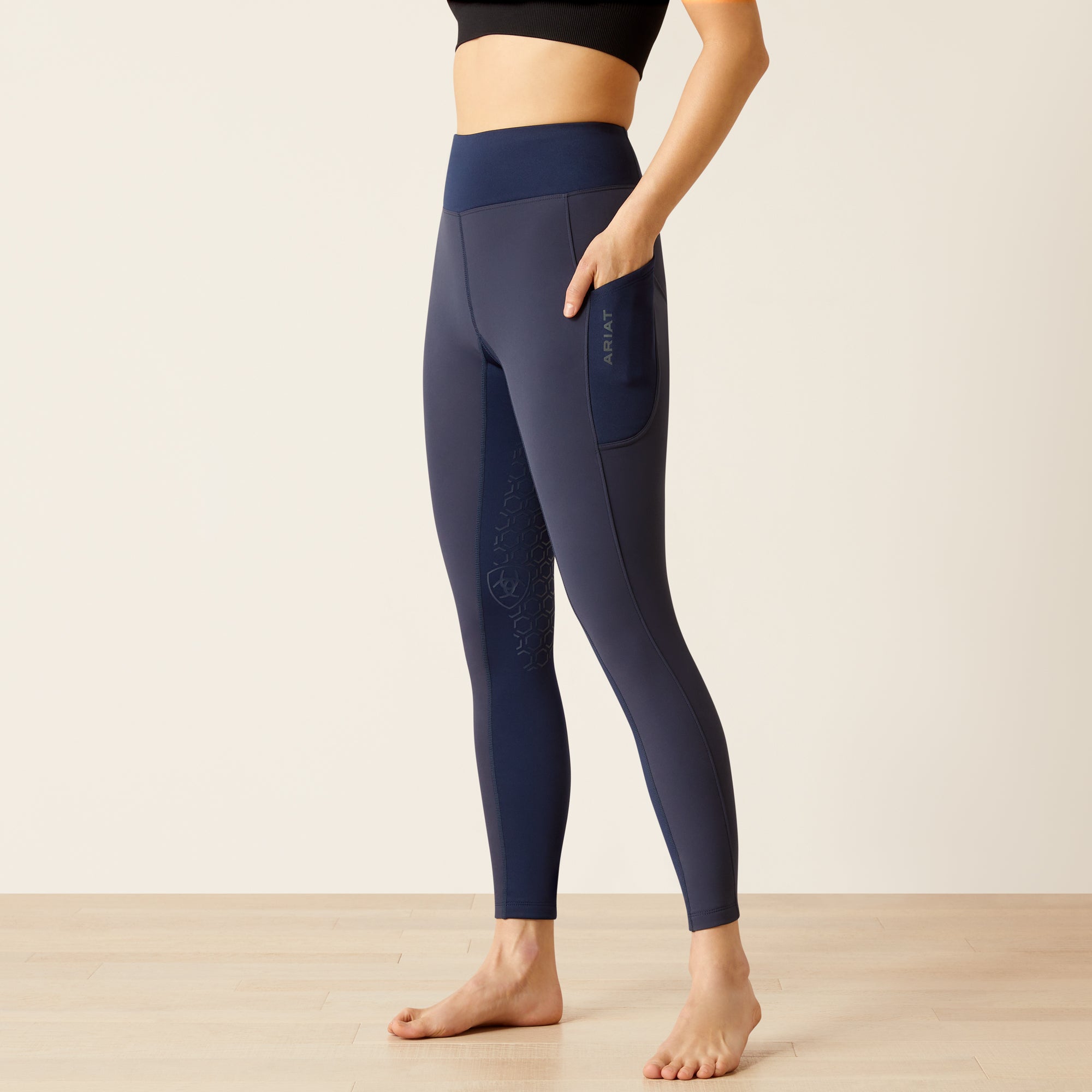 Leggings d'équitation WMS Boreas Half Grip Tight navy | 10046095