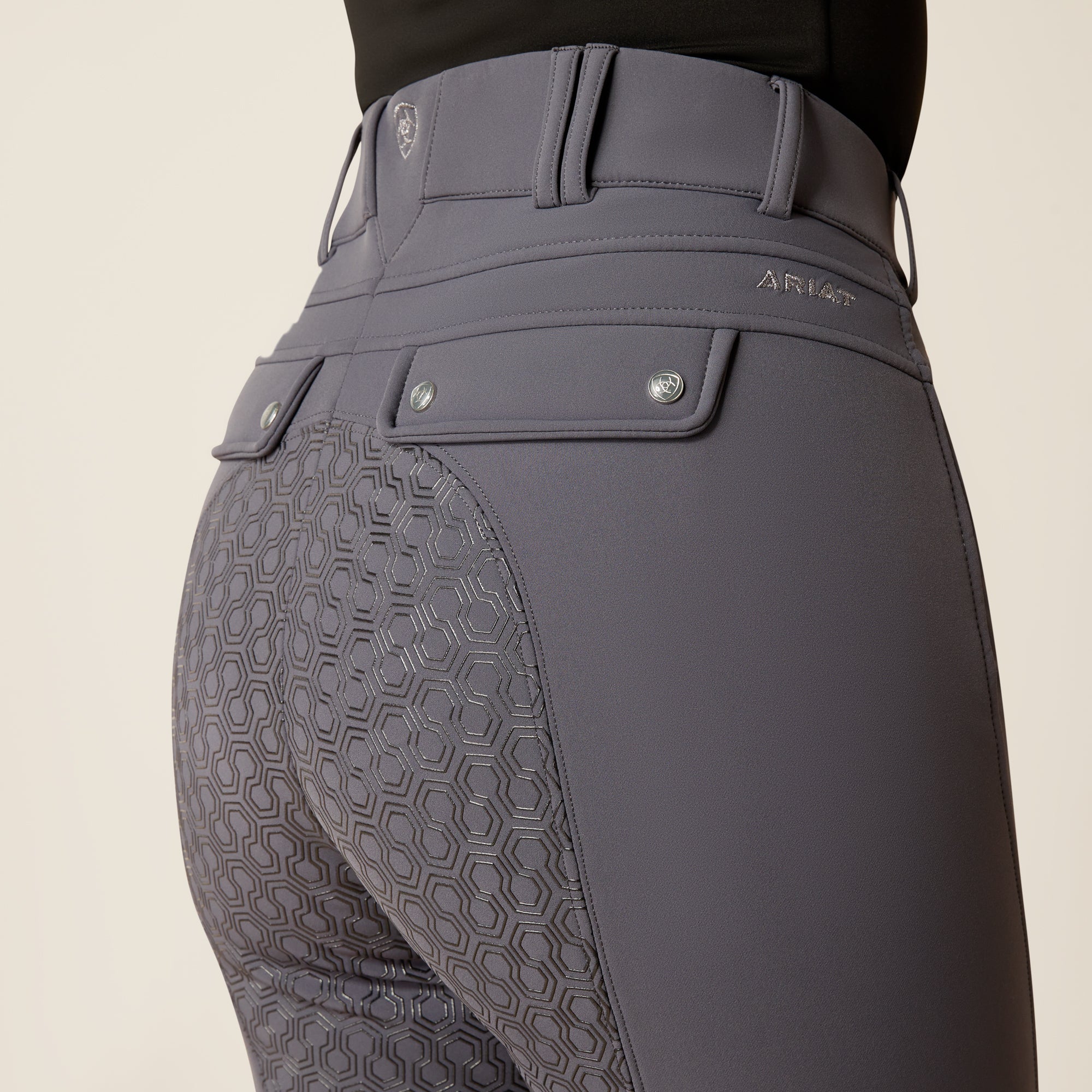 Grip breeches WMS Tri Factor Frost Insulated Full Seat Breech ebony gray | 10046129