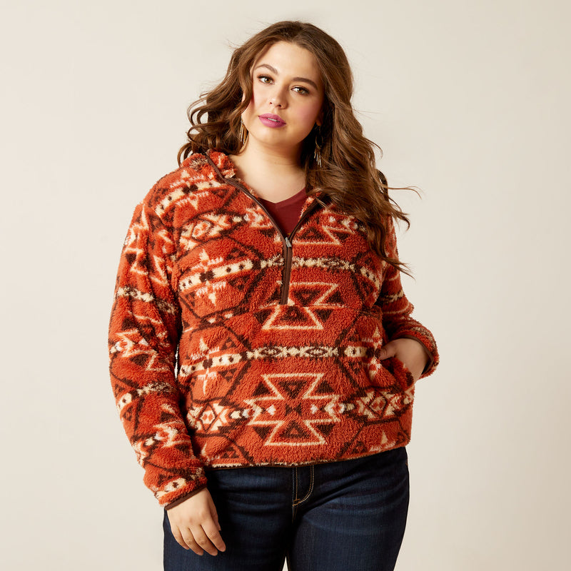 Pull WMS Sweat-shirt Burber Real Berber Burn Brick Print | 10046133