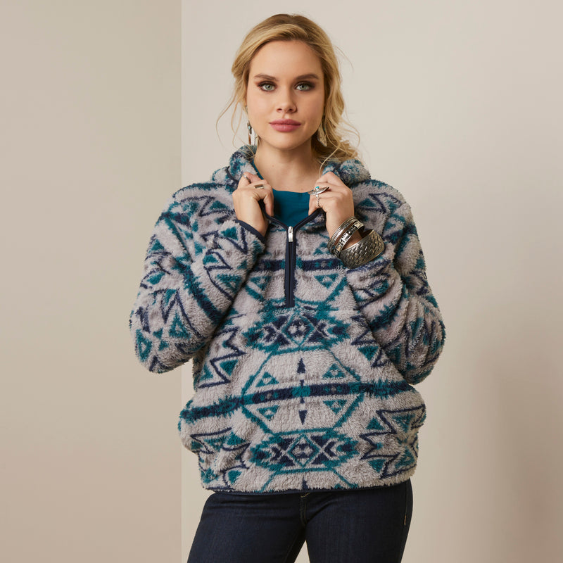 Pullover WMS REAL Berber Pullover Sweatshirt rocky mountain print | 10046134