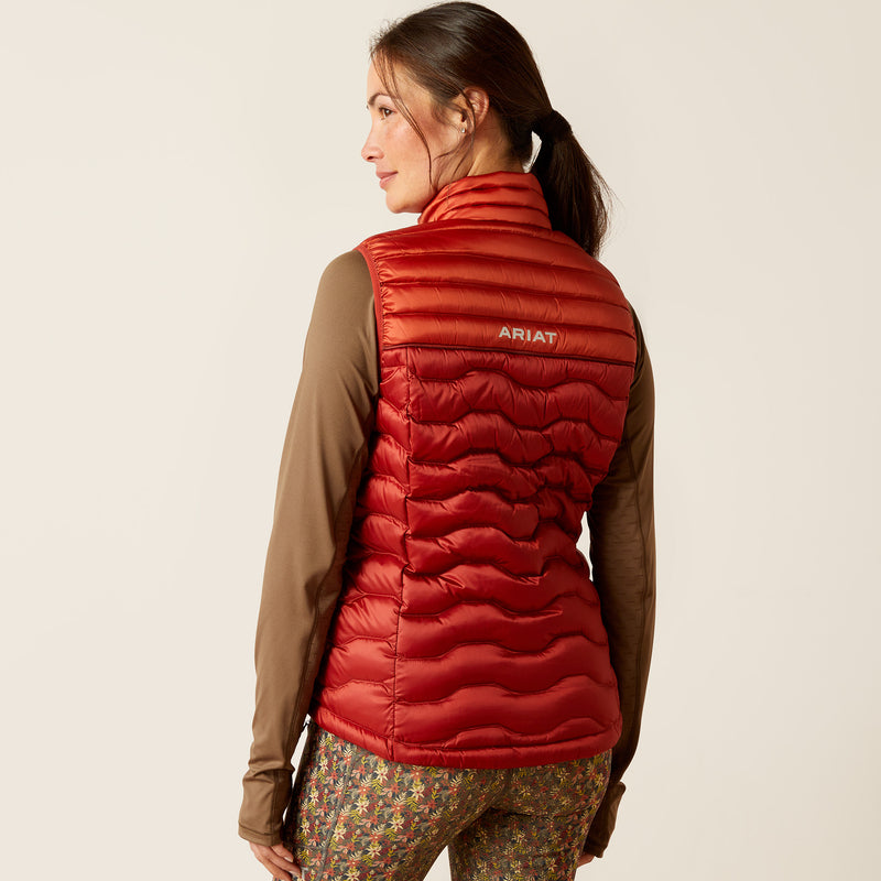 Giubbotto wm ideale down gilet iridecent rosso ocra/burnn bri | 10046182