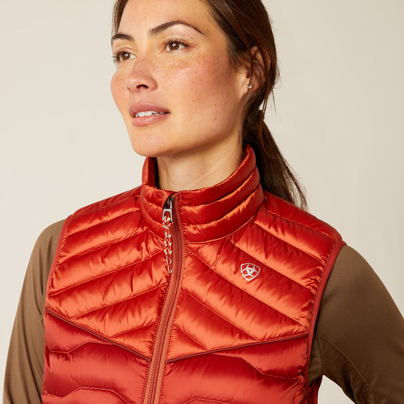 Vest wms idéal vers le bas gilet iridecent Ochère rouge / Burn Bri | 10046182