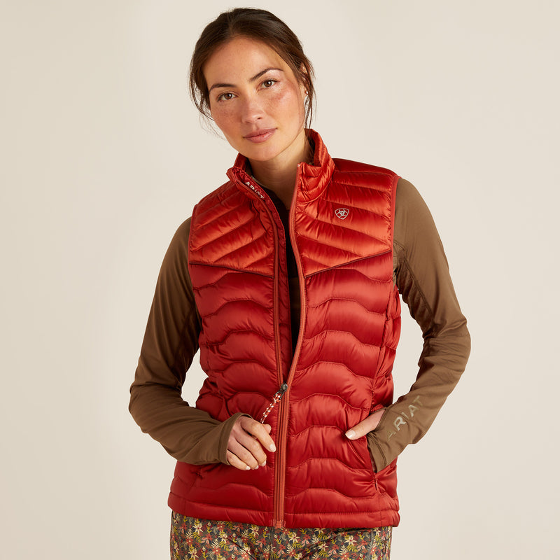 Vest wms idéal vers le bas gilet iridecent Ochère rouge / Burn Bri | 10046182