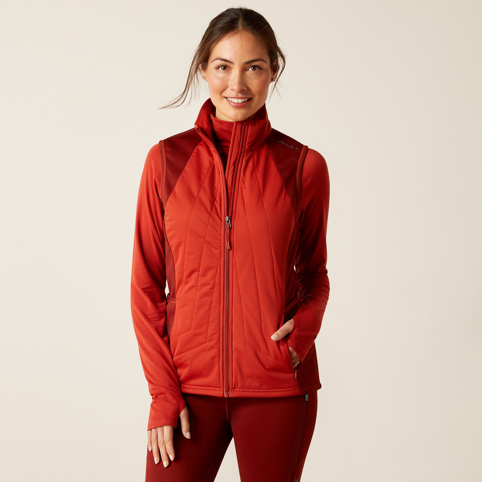 Vest WMS Venture Full Zip Vest Red Ochère | 10046267