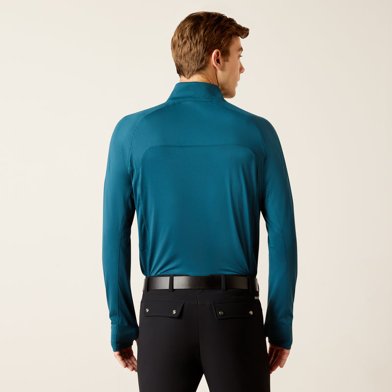 Long sleeve shirt MNS Lowell 1/4 Zip Recycled Materials Baselayer reflecting pond | 10046335