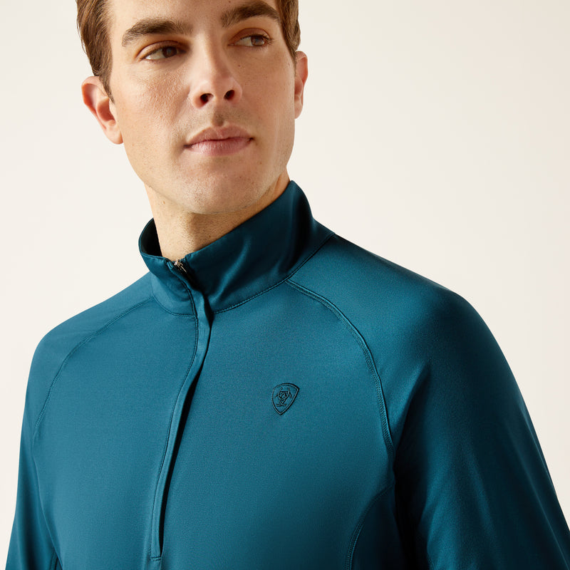 长袖衬衫 MNS Lowell 1/4 Zip Recycled Materials Baselayer reflecting pond | 10046335