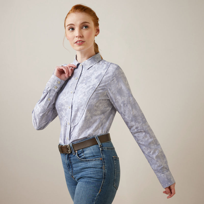 ブラウスWMS Muir Blouse Blue Jacquard | 10046373