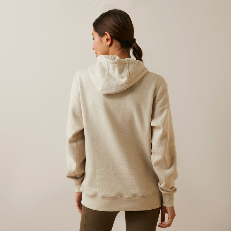 Hoodie WMS REAL Ombre Shield Hoodie oatmeal heather | 10046449