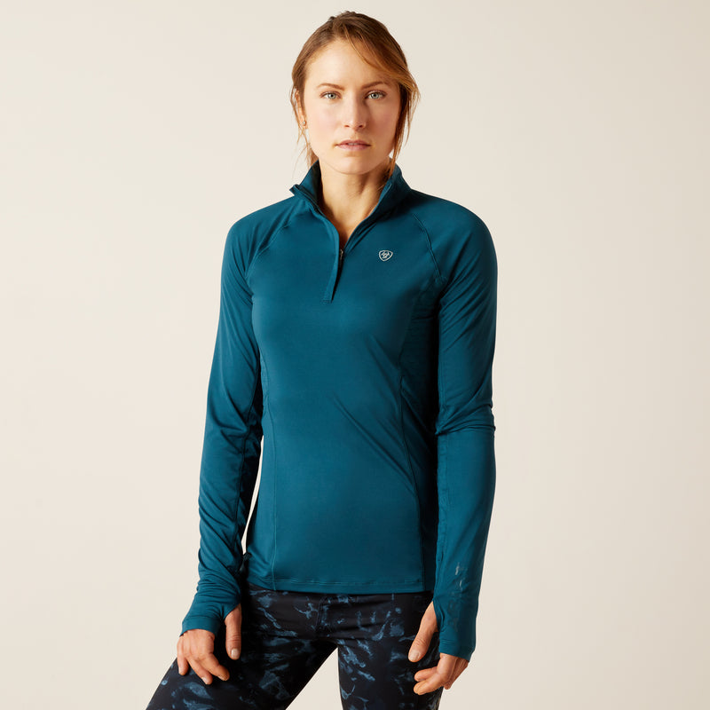 Langarm Shirt WMS Lowell 2.0 1/4 Zip Basayer Reflecting Pond | 10046604