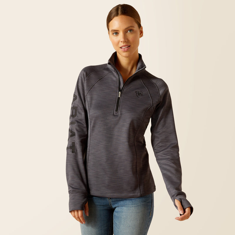 Pullover WMS Tek Team 1/2 Zip Sweatshirt ebony grey | 10046707