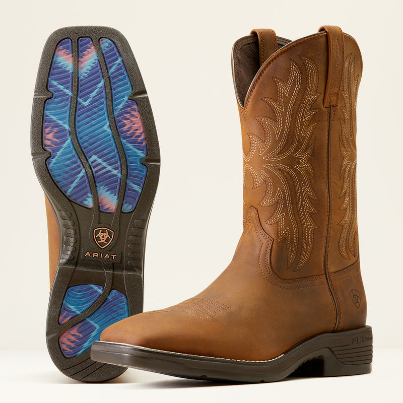 حذاء Western Boots MNS Ridgeback Cowboy ذو لون زيتي أسمر ضارب للصفرة | 10046982