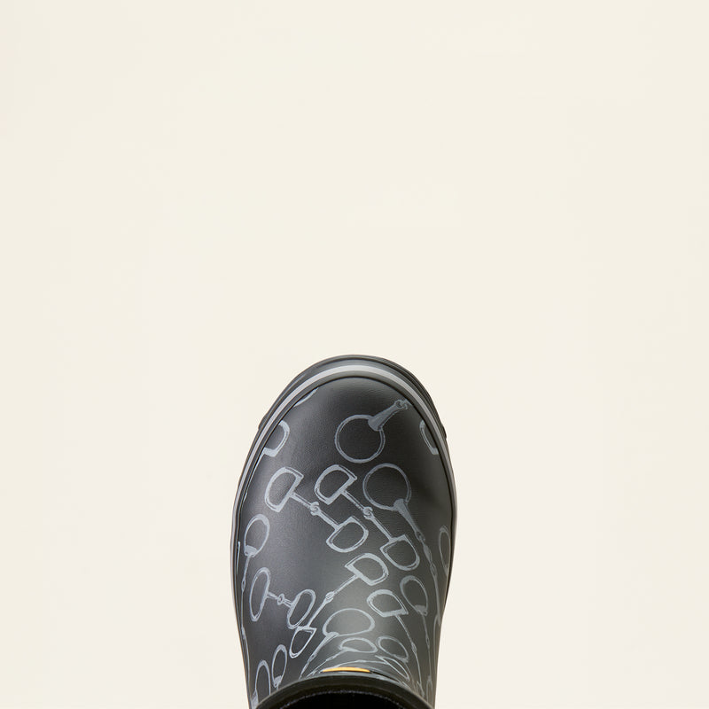 Rubber boots WMS Kelmarsh mid rubber boot black bit print | 10047068