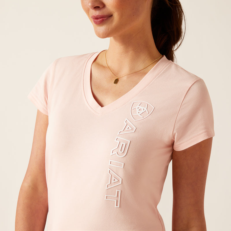 Kurzarm Shirt WMS Vertical Logo V T-Shirt blushing rose | 10048603