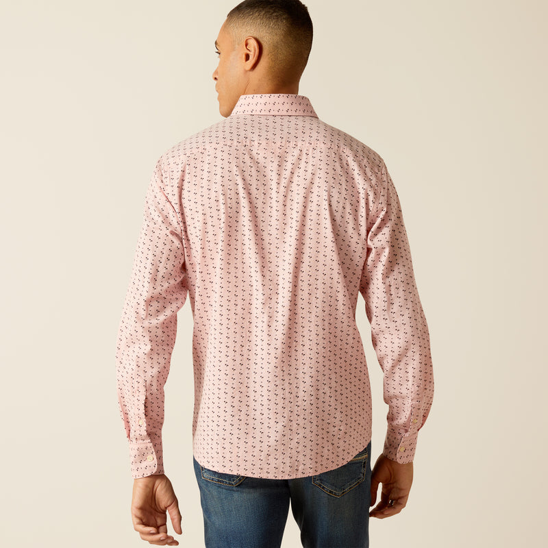 Kort armshirt mns marshall stretch modern fit shirt rose | 10048630