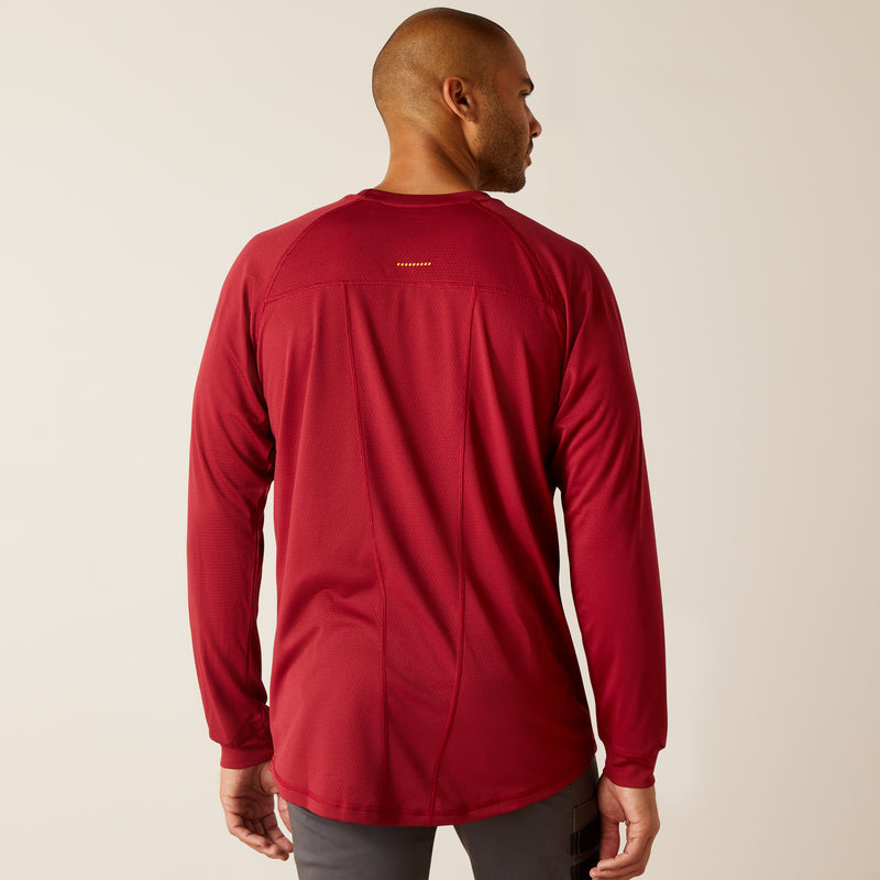 Kurzarm Shirt MNS Rebar HeatFighter T-Shirt tibetan red/infinity heather | 10048750