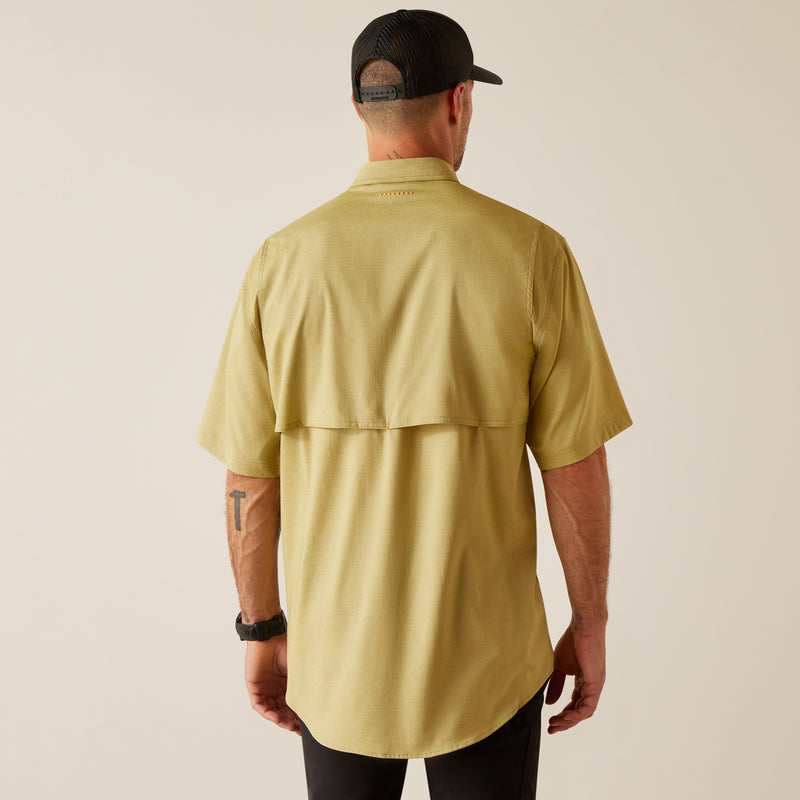 Short arm Shirt Mns Rebar Made Tough Venttek Durastretch Work Shirt Peatmoss Heather | 10048863