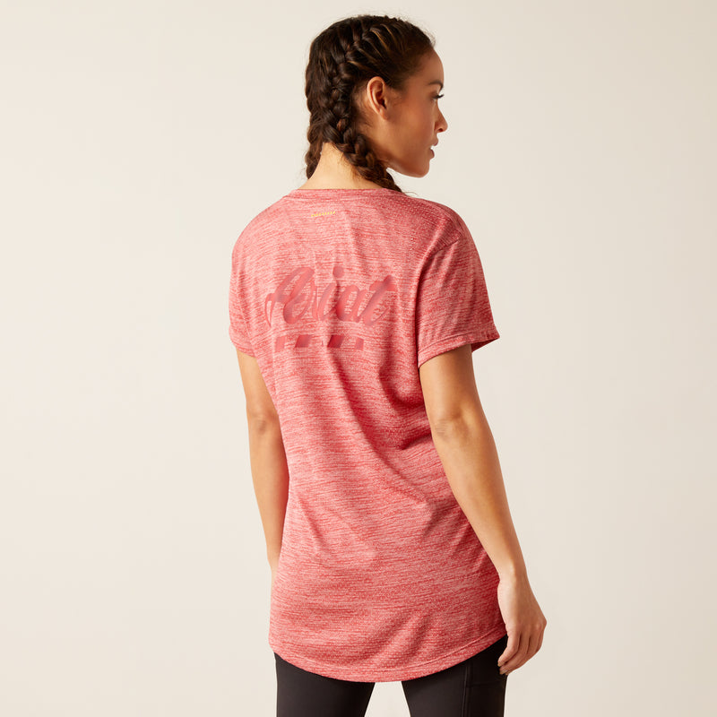 Kurzarm Shirt WMS Rebar Evolution Logo T-Shirt mineral red | 10048950