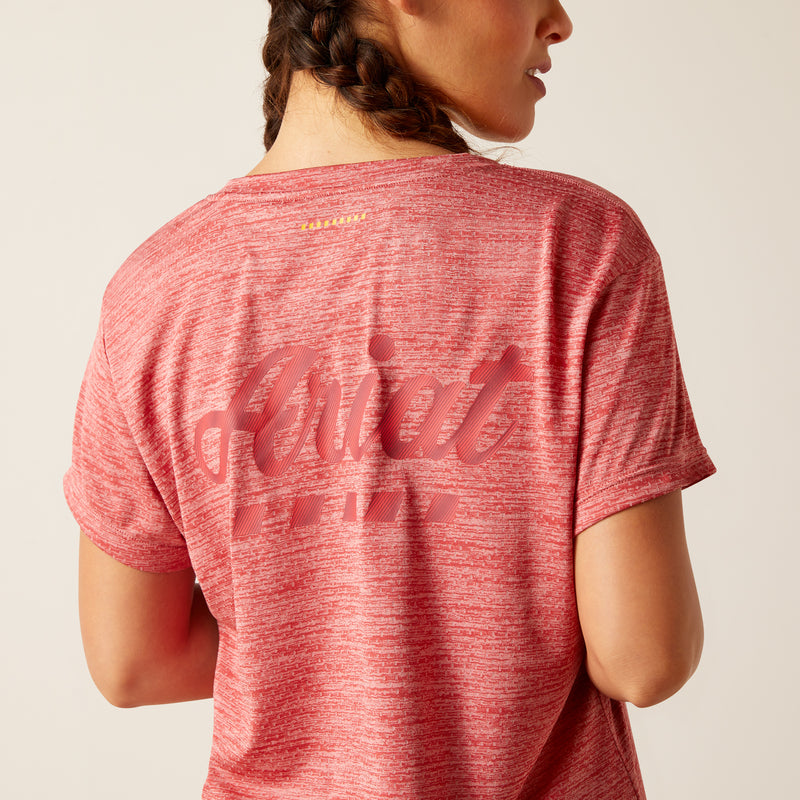 Kurzarm Shirt WMS Rebar Evolution Logo T-Shirt mineral red | 10048950