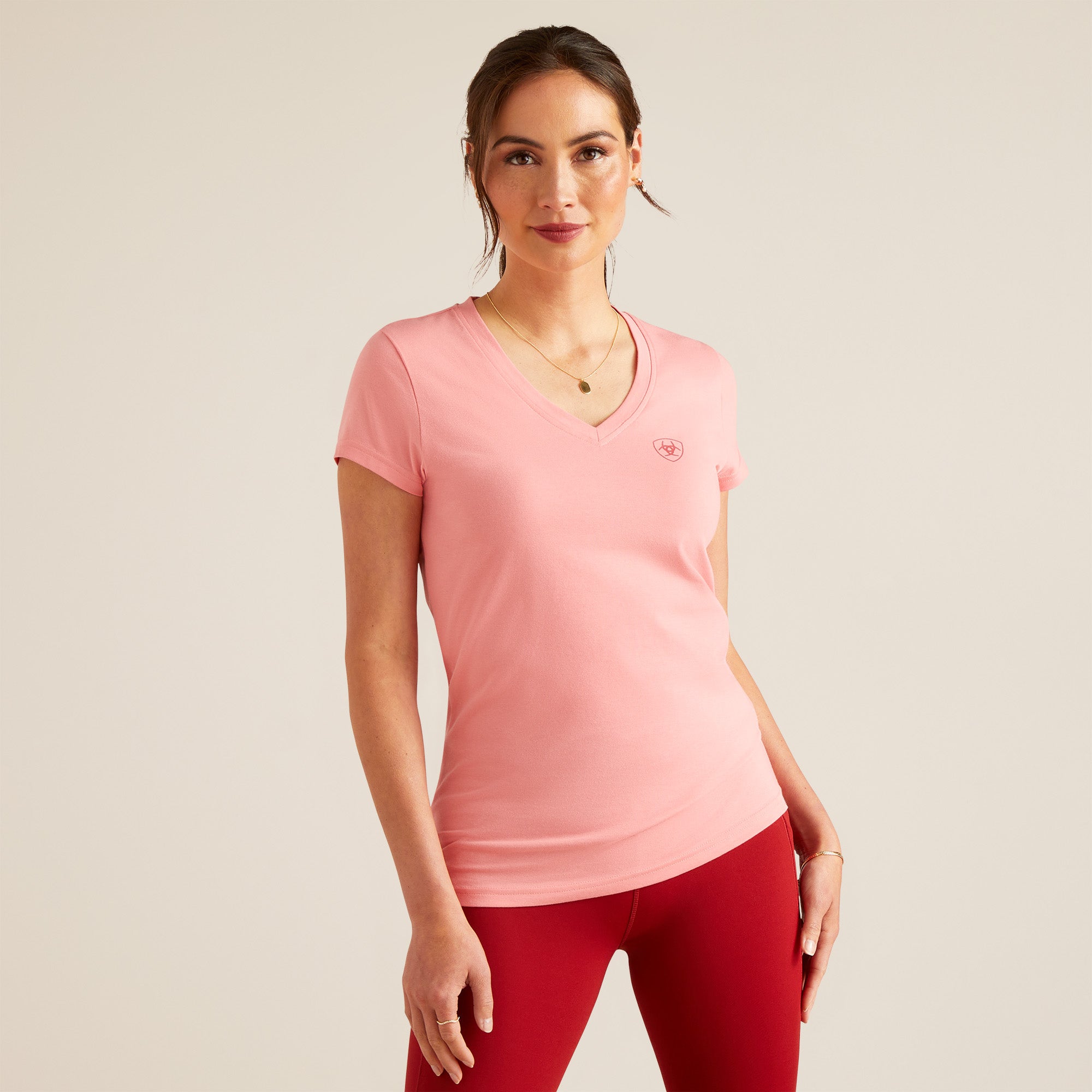 Shirt WMS PETAL FONT SS TSHRT Flamingo Plume - Reitstiefel Kandel - Dein Reitshop