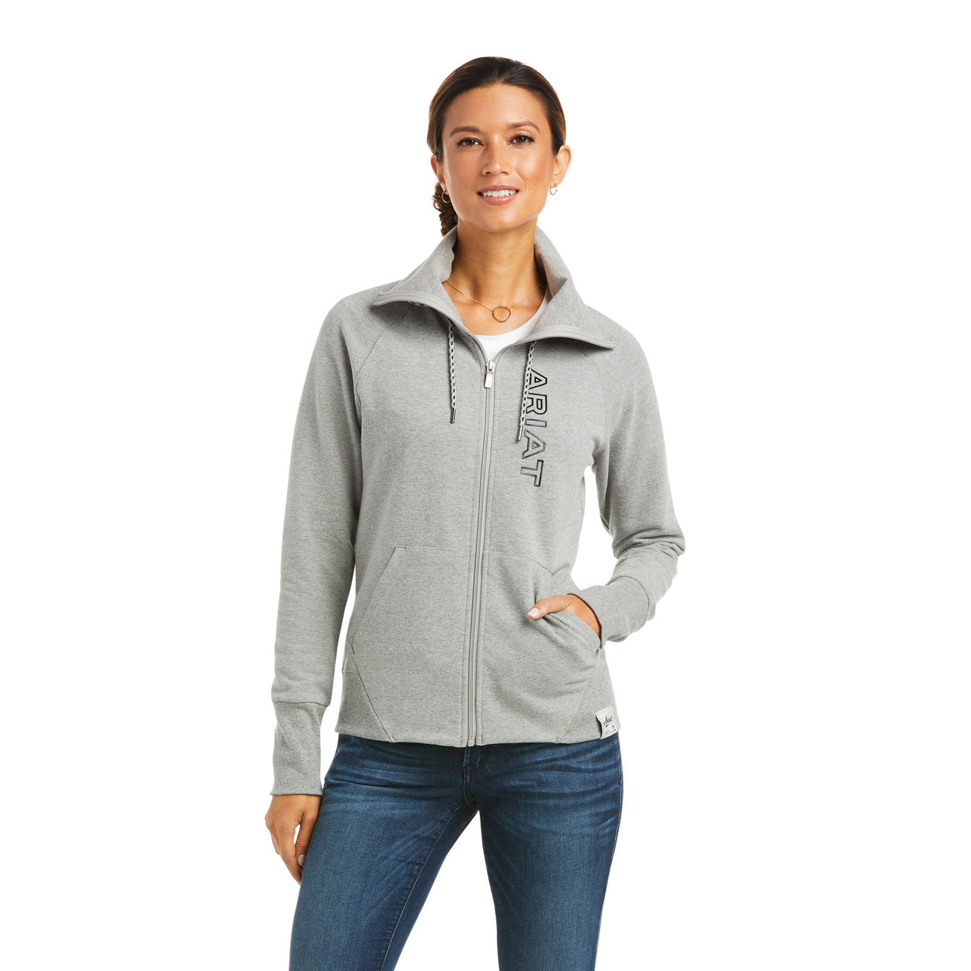 Pullover WMS Team Logo Full Zip Sweatshirt heather grey | 10037614