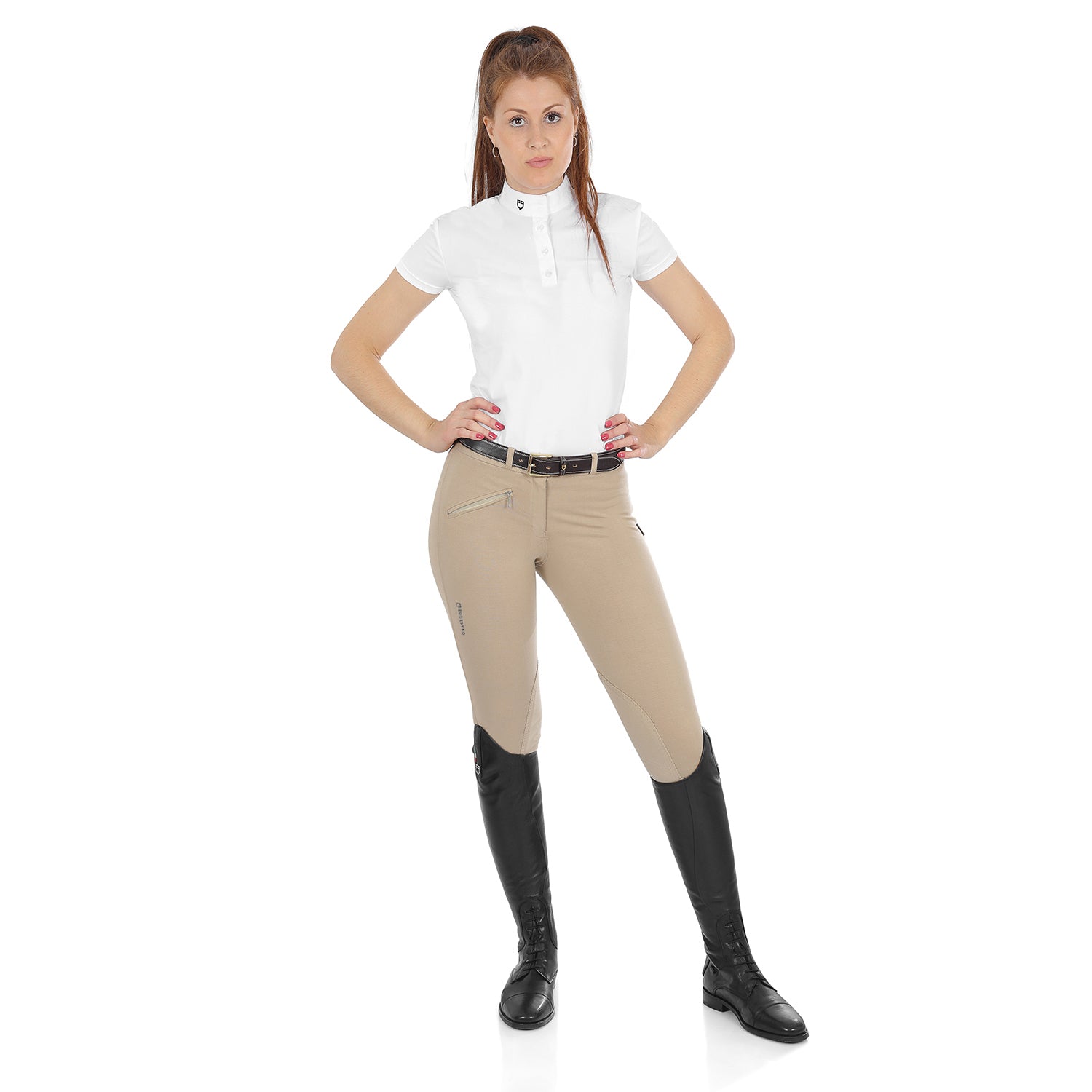 Reithose Selene Model Woman Breeches In Stretch Cotton