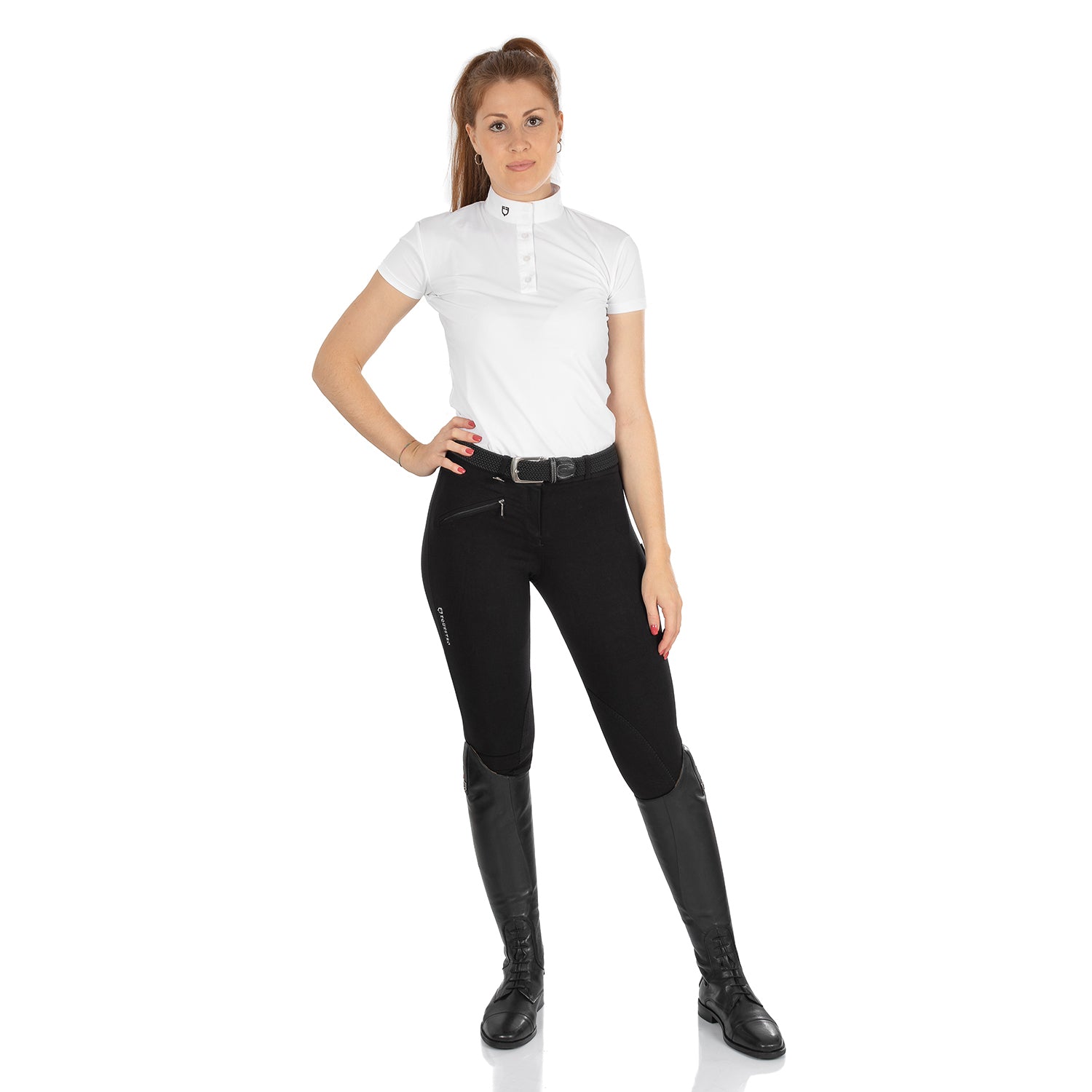 Reithose Selene Model Woman Breeches In Stretch Cotton