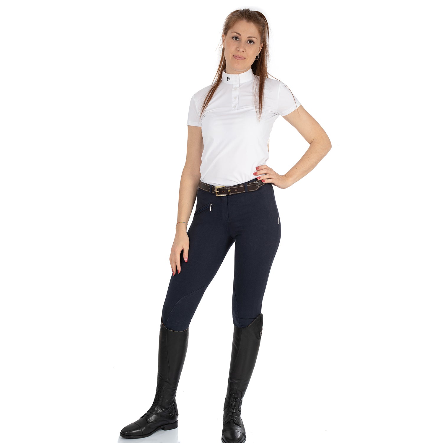 Reithose Selene Model Woman Breeches In Stretch Cotton