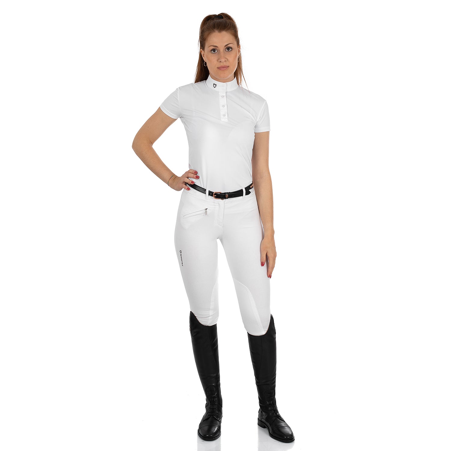 Reithose Selene Model Woman Breeches In Stretch Cotton