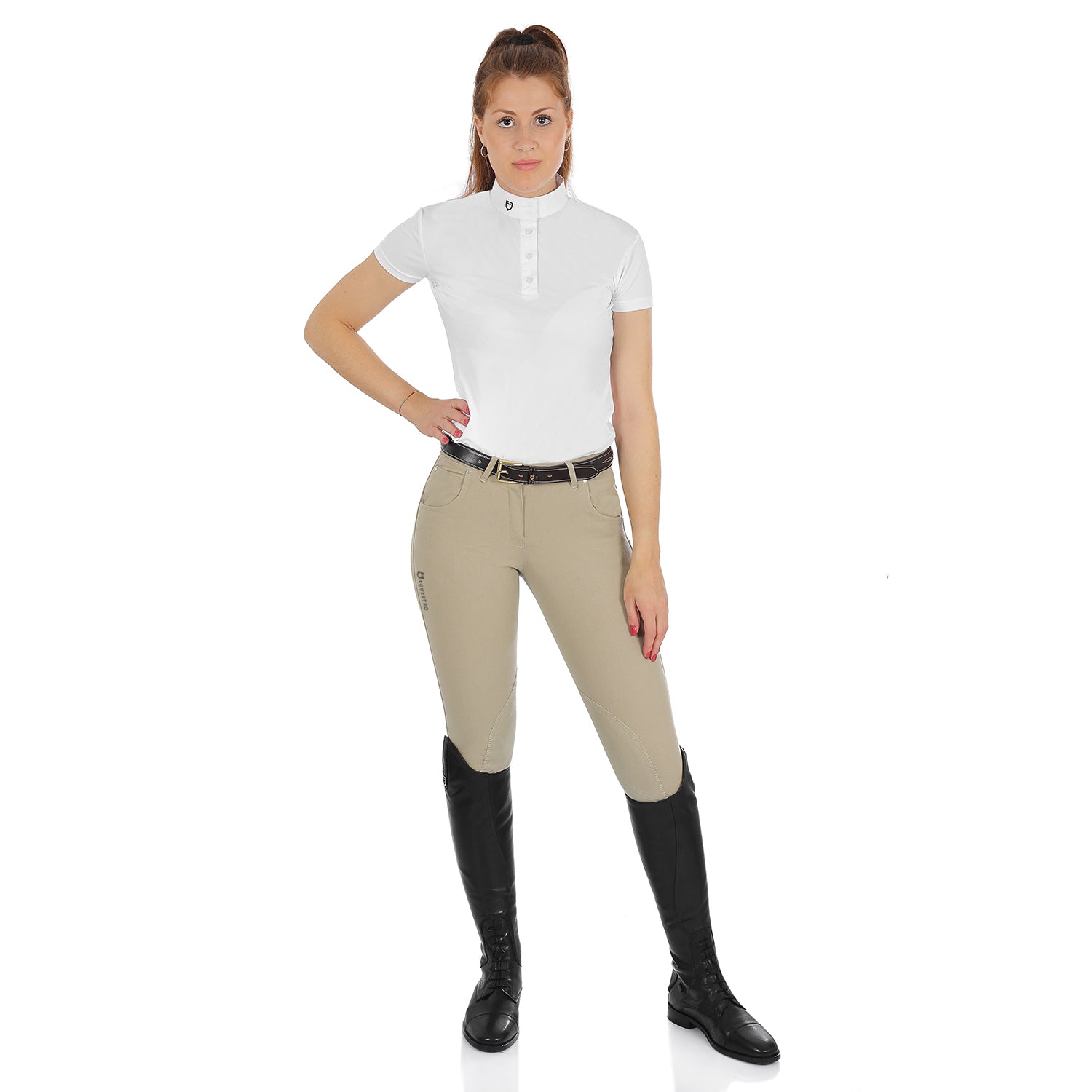 Reithose Race Model Woman Breeches In Stretch Cotton