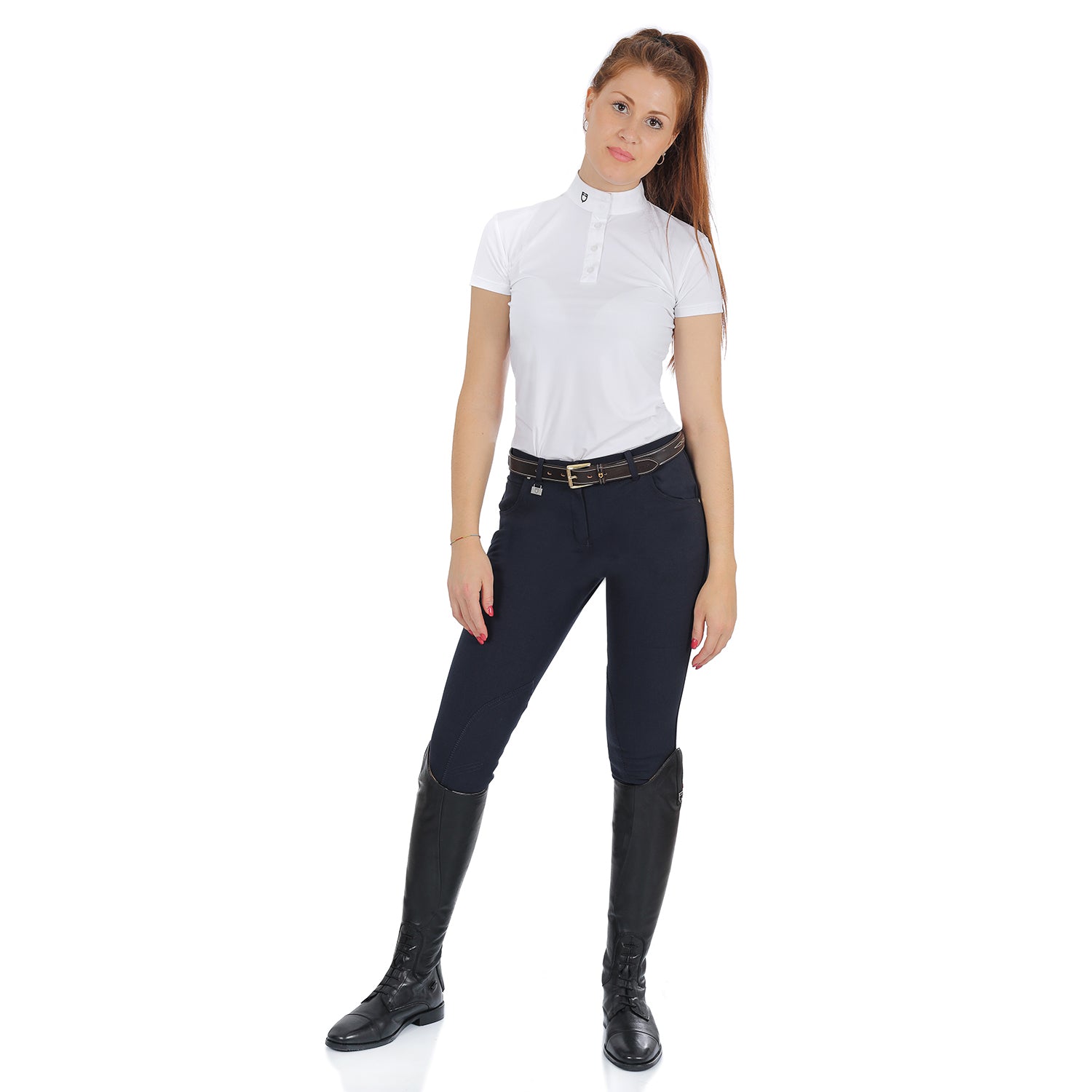 Reithose Race Model Woman Breeches In Stretch Cotton