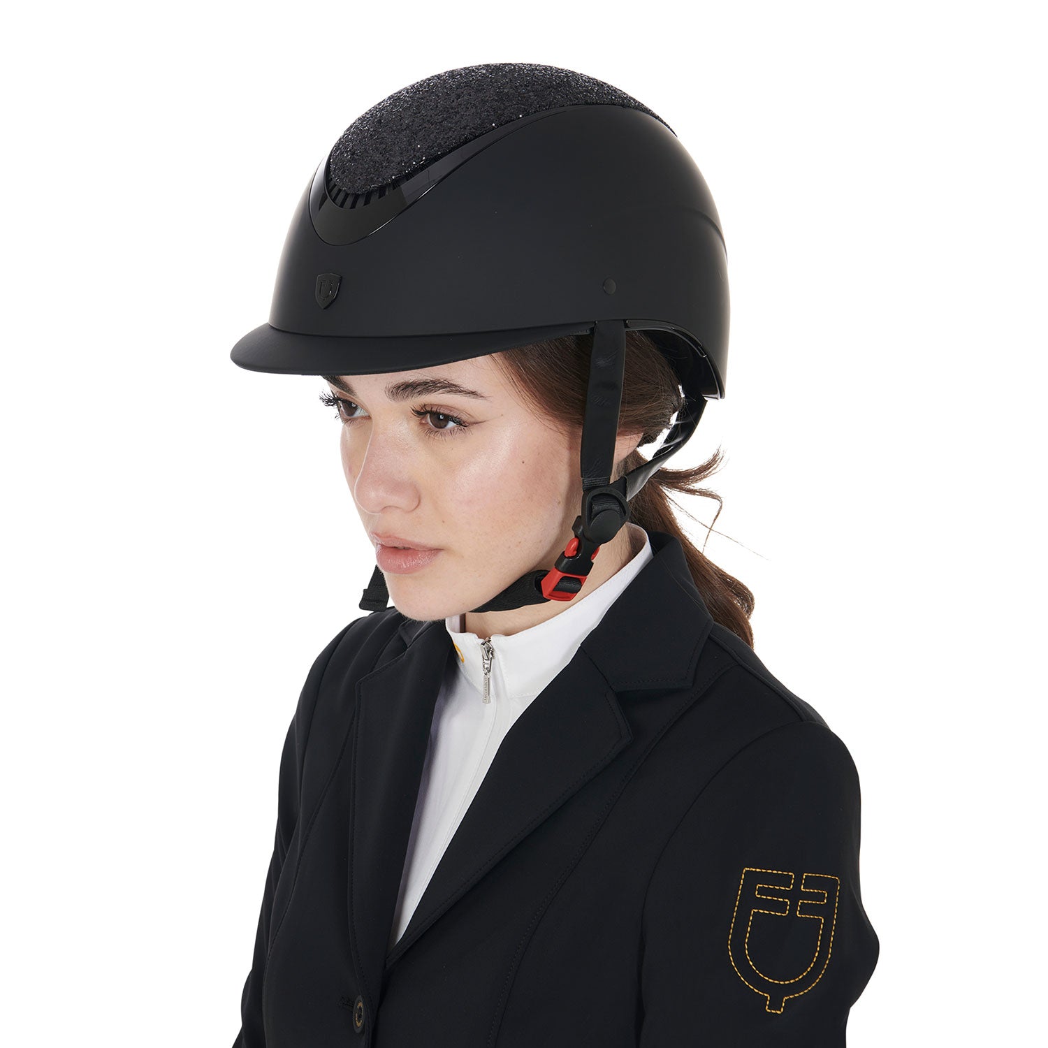 Reithelm Narrow Visor Helmet With Rhinestones