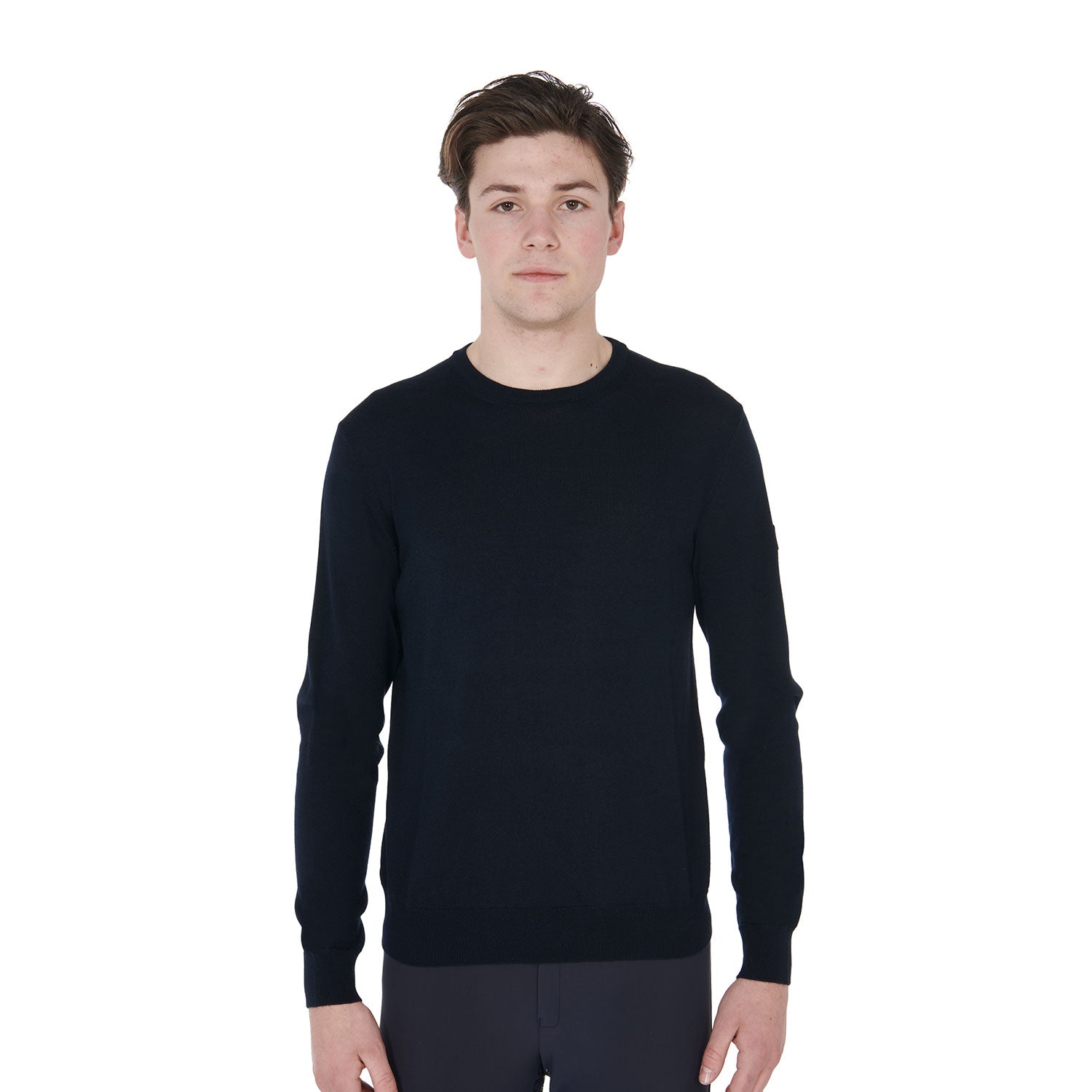 Pullover Men'S Crewneck Sweater In Merino Wool