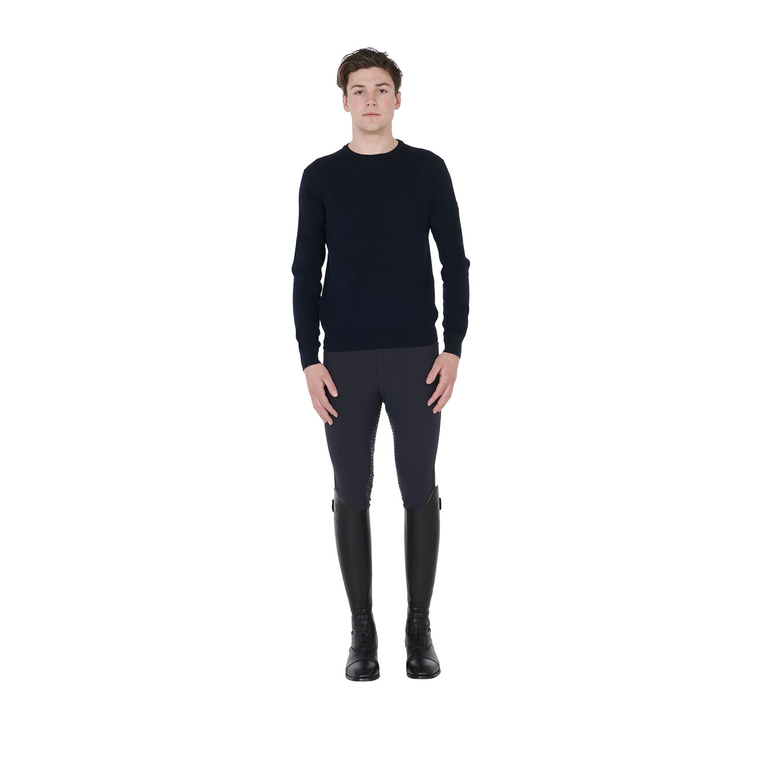 Pullover Men'S Crewneck Sweater In Merino Wool