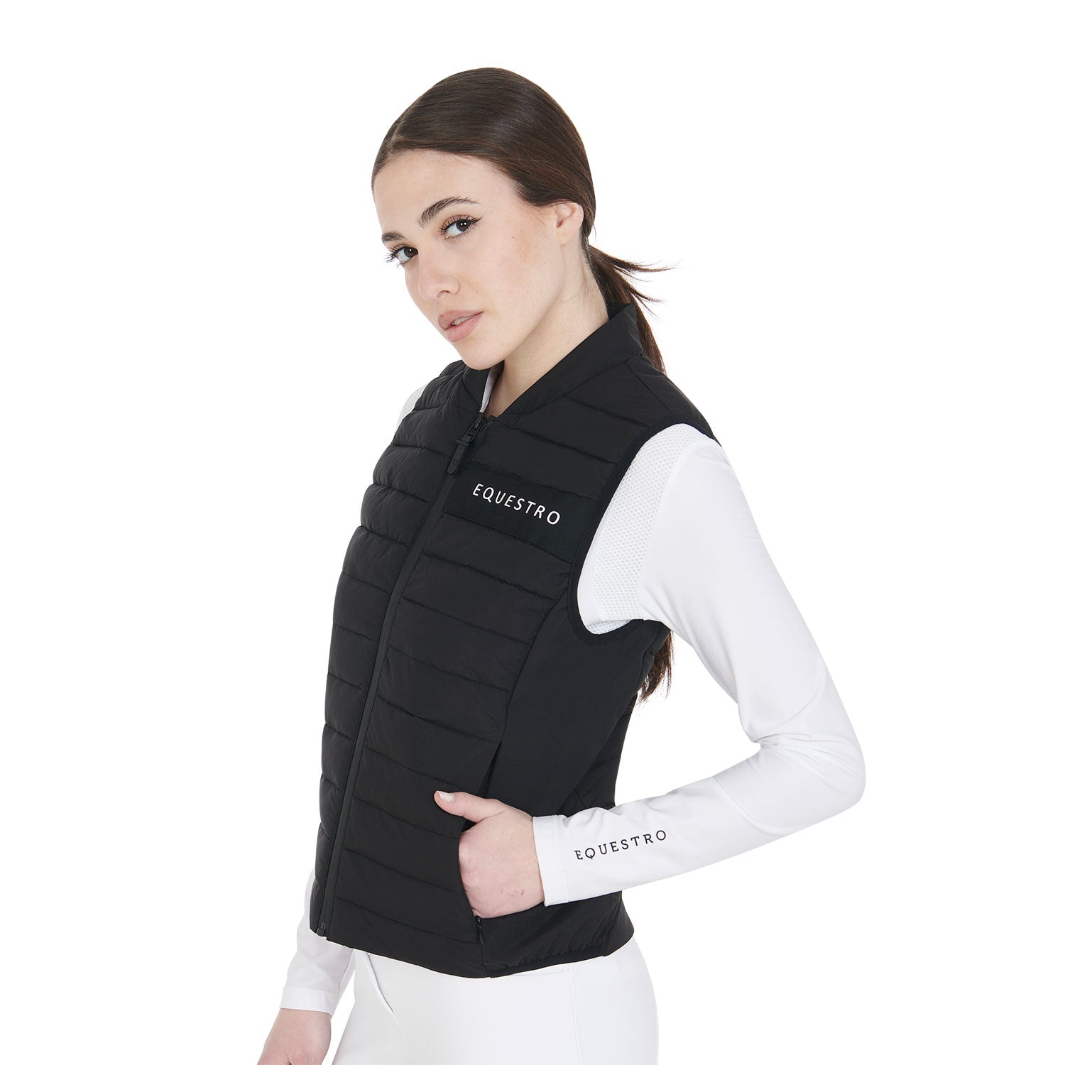 Weste Women'S Vest In Windproof Technical Fabric