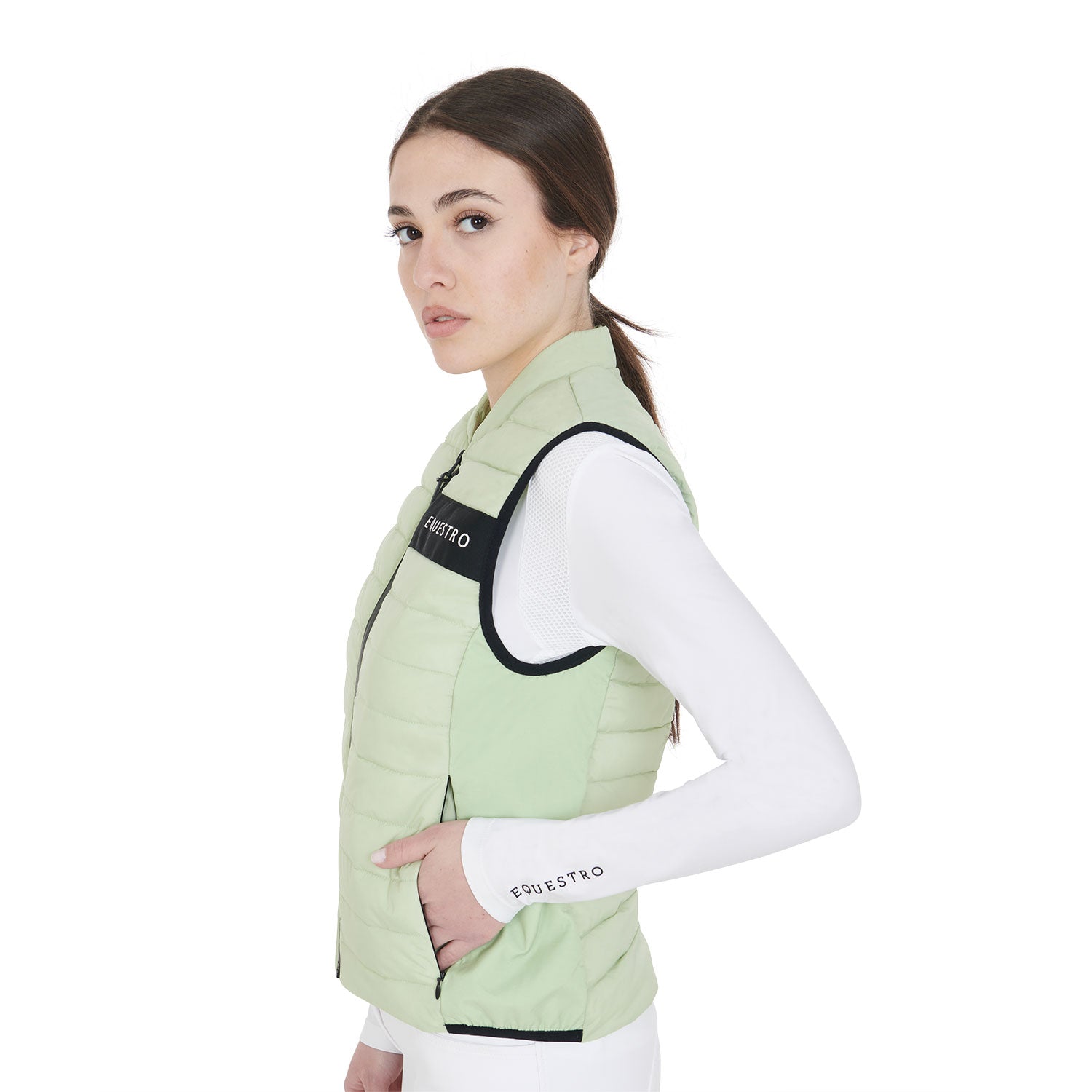 Weste Women'S Vest In Windproof Technical Fabric