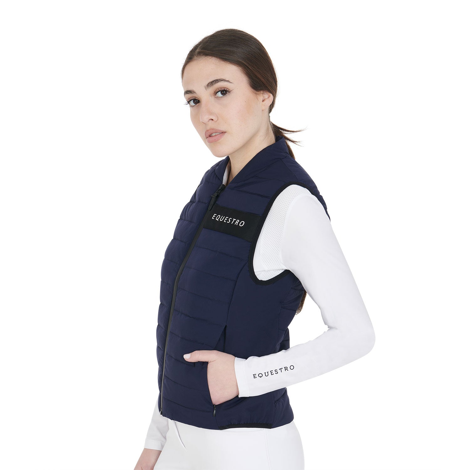 Weste Women'S Vest In Windproof Technical Fabric