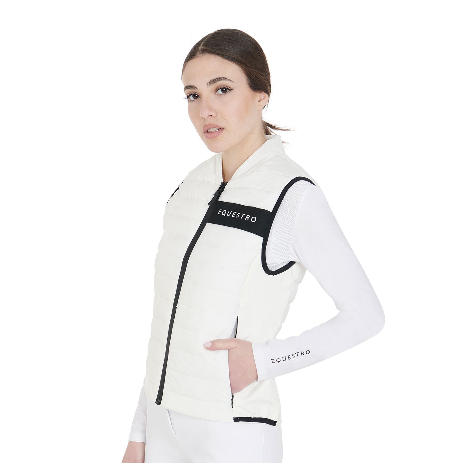 Weste Women'S Vest In Windproof Technical Fabric