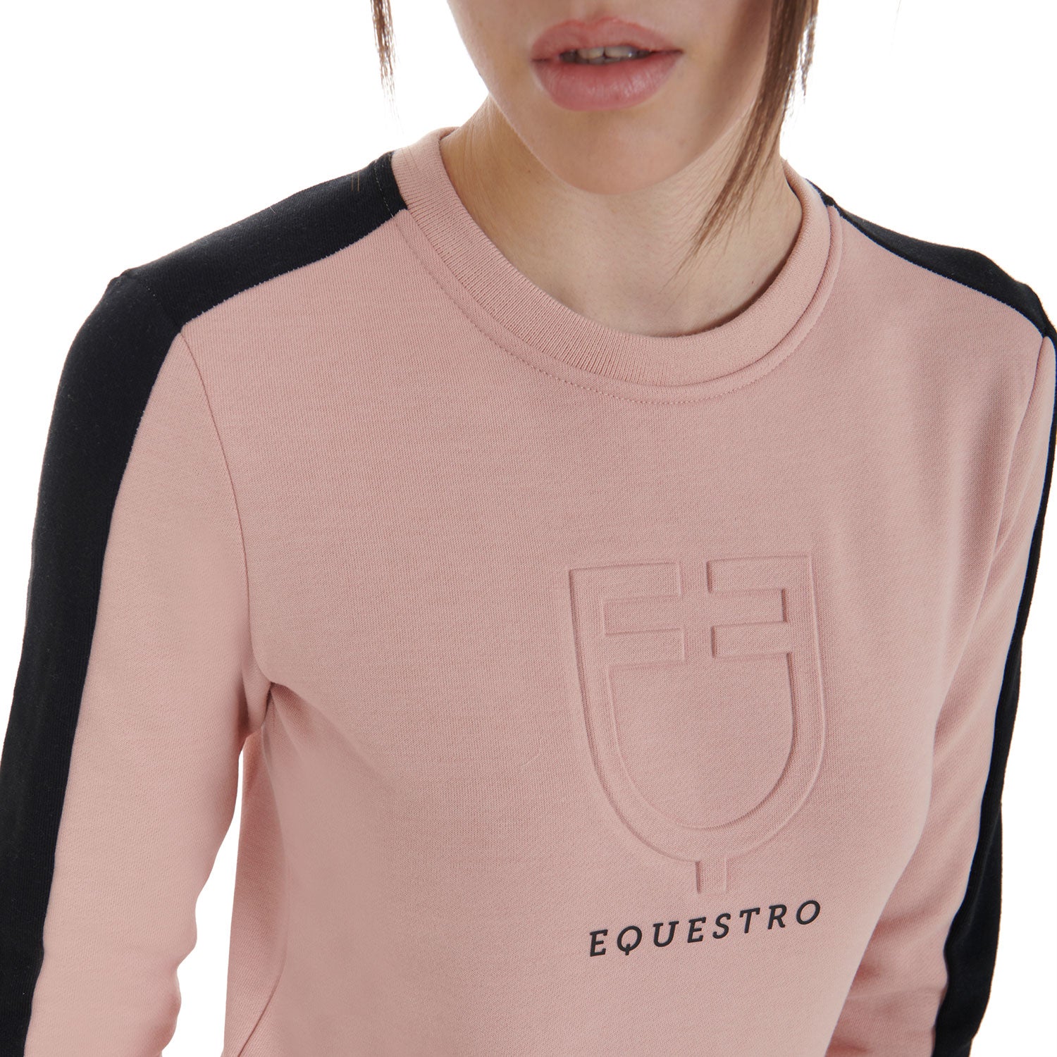 Pullover Women'S Crewneck Sweatshirt With Printed Logo