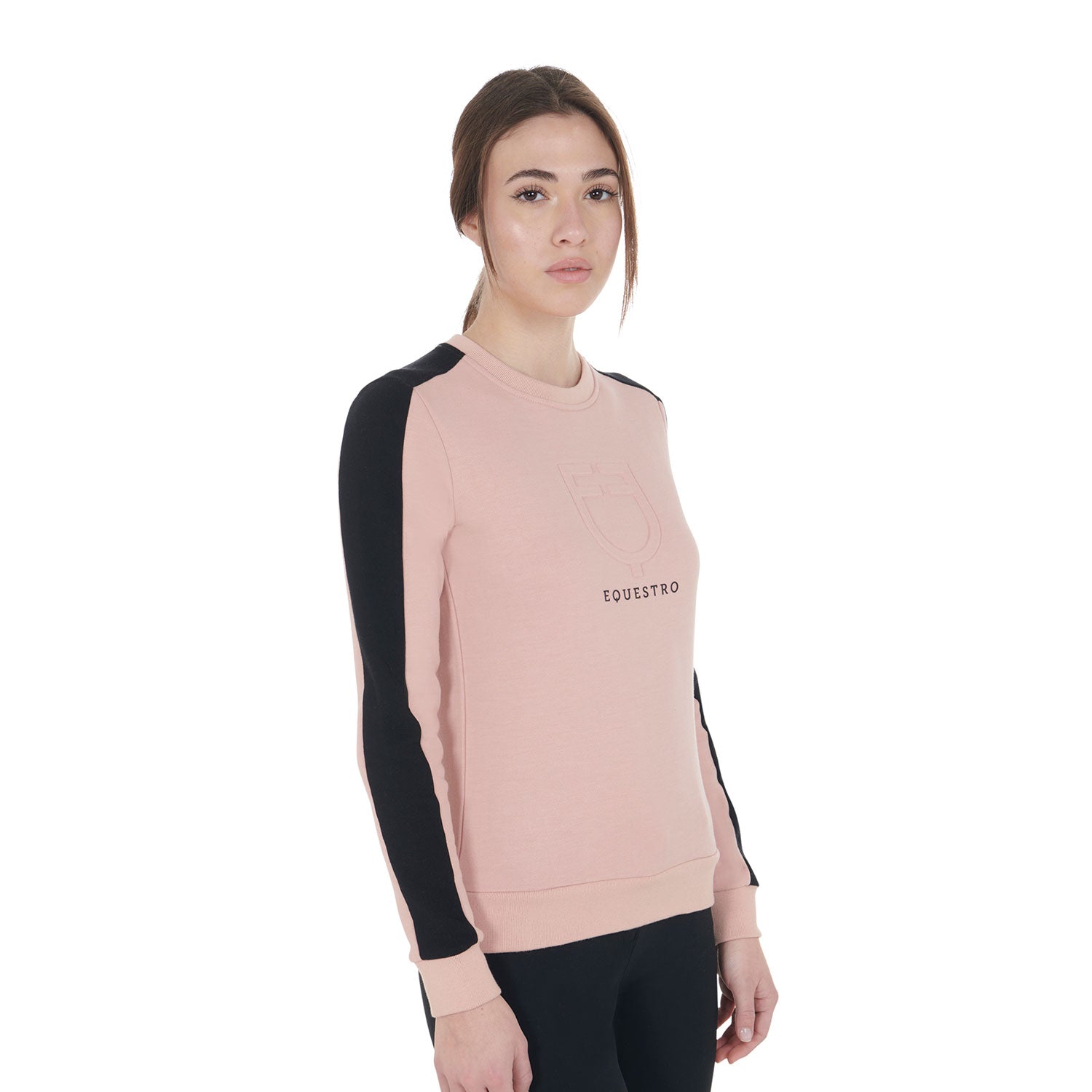 Pullover Women'S Crewneck Sweatshirt With Printed Logo