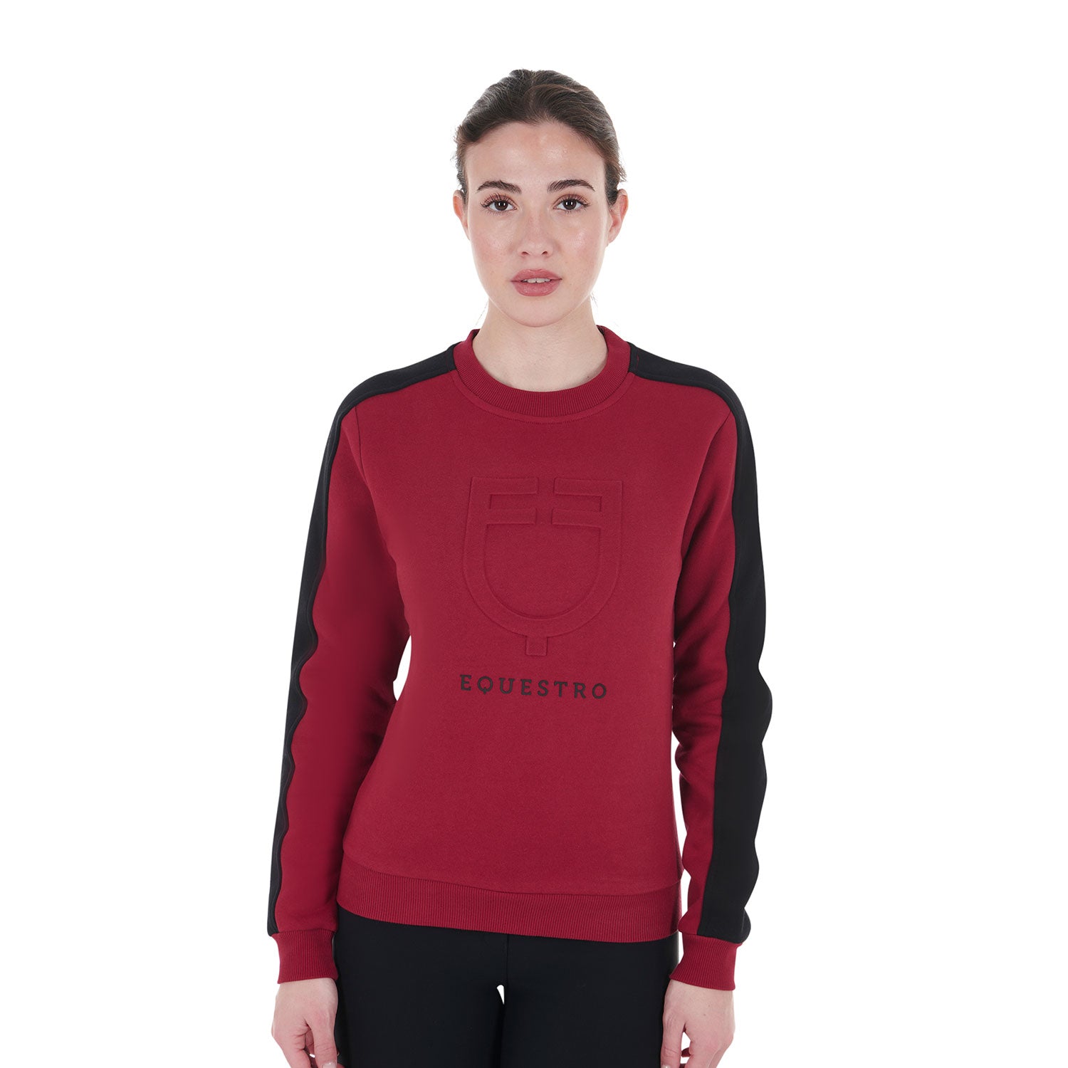 Pullover Women'S Crewneck Sweatshirt With Printed Logo