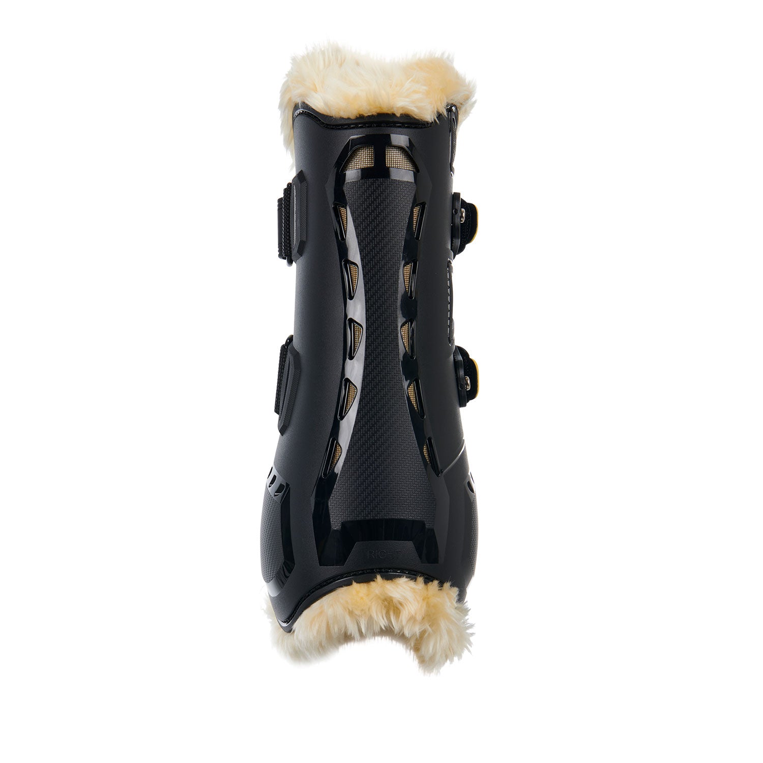 Gamaschen Tendon Boots In Polyurethane With Synthetic Lambskin