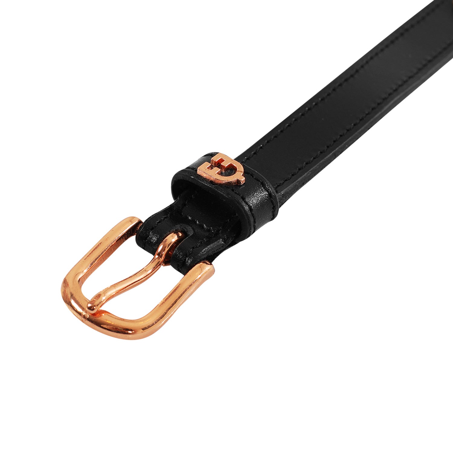 Belt Leather Belt with Rose Gold Clincher