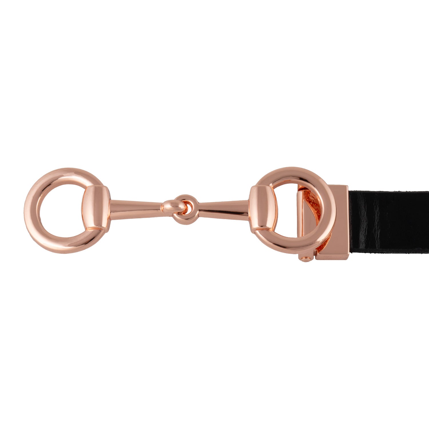 Gürtel Women'S Glossy Belt With Snaffle Bit Buckle