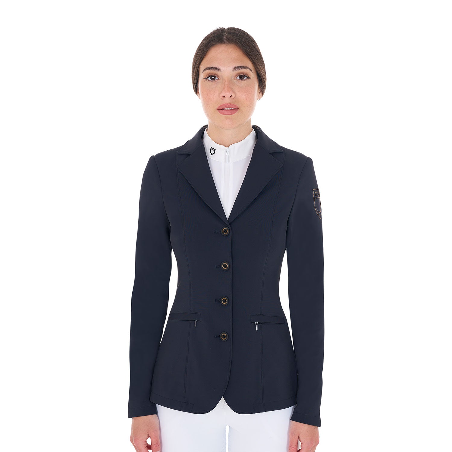 Turnier Sakko Women'S Competition Jacket With Contrasting Embroidered Logo