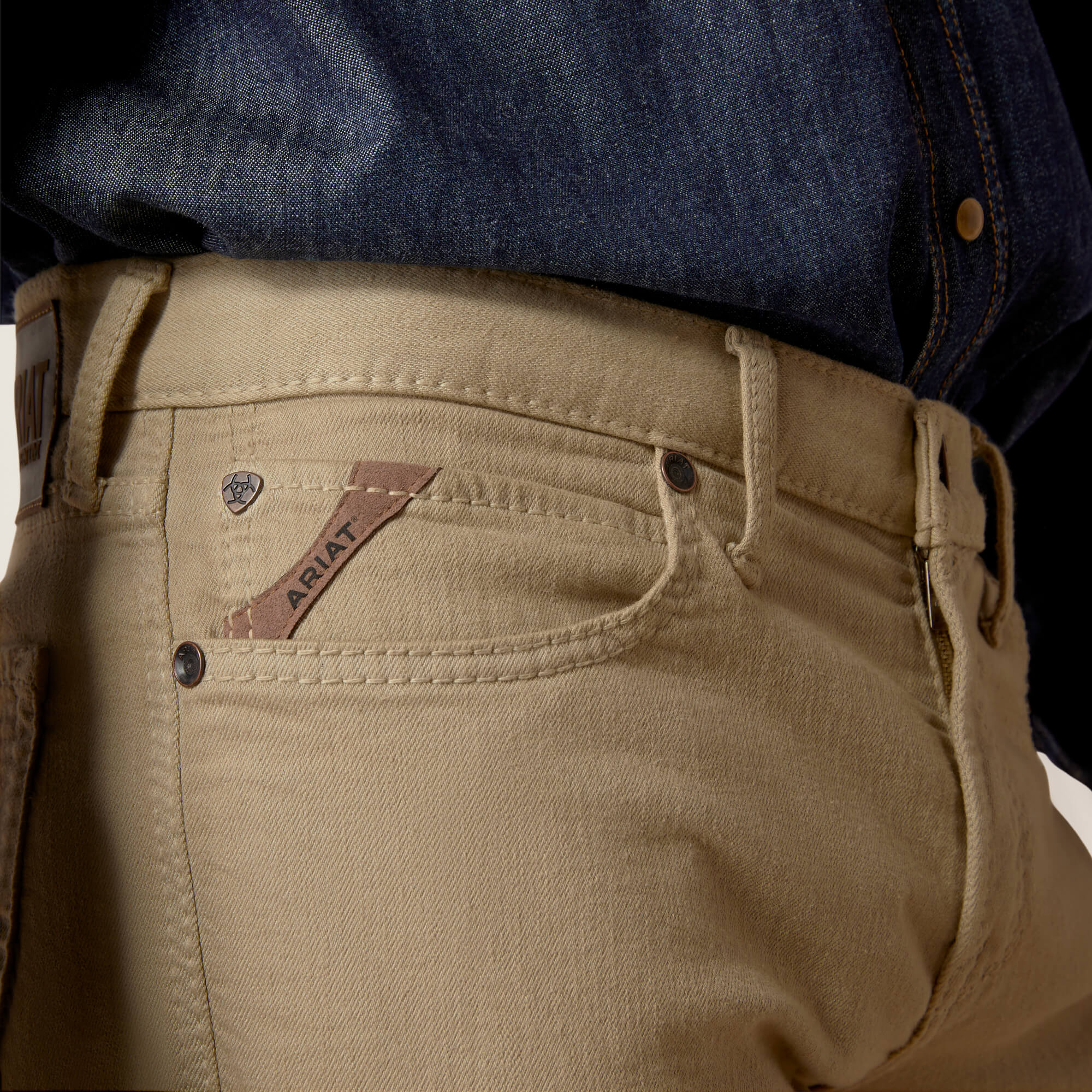 Jeans MNS M7 STR GRIZZLY STRAIGHT JEAN OLIVE Khaki - Reitstiefel Kandel - Dein Reitshop