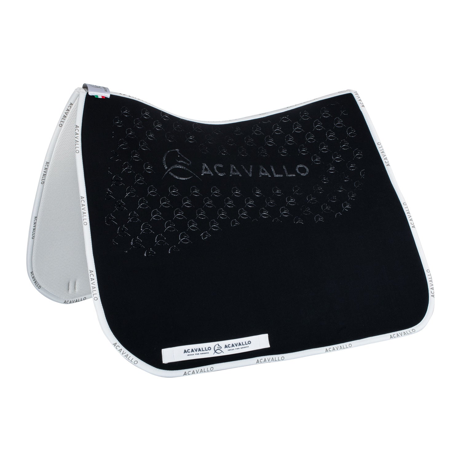 Pad Lycra dressage saddle pad with silicone grip and bamboo fiber