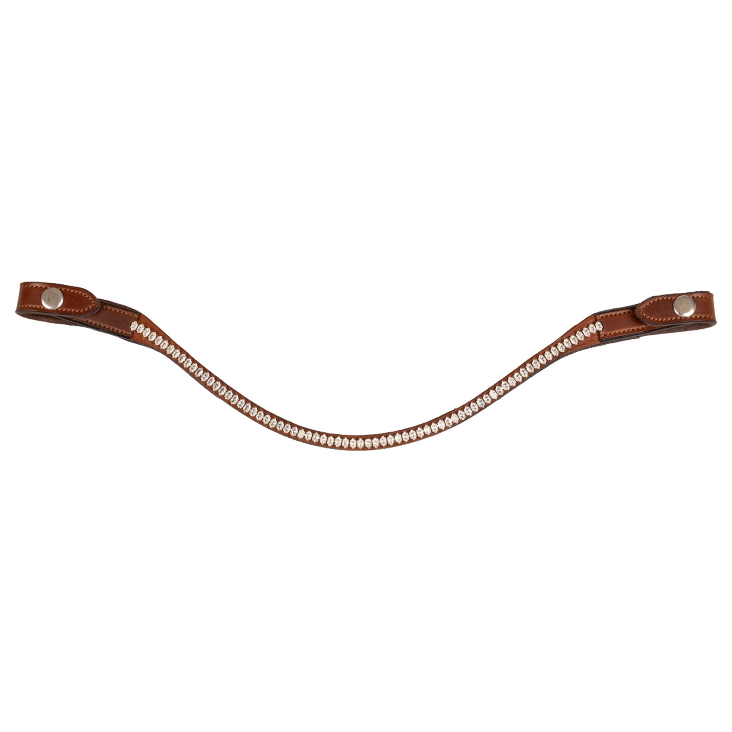 Browband de sangle de hareng avec cristal ovale