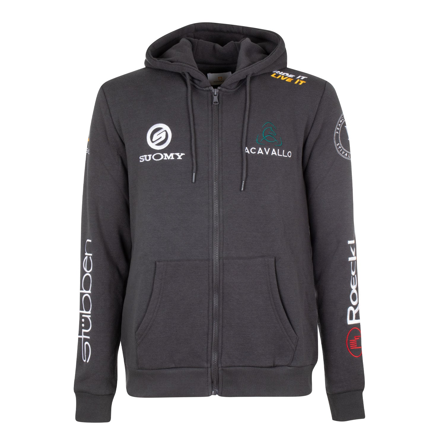 Hoodie Men'S Hoddie With Multilogo Patches