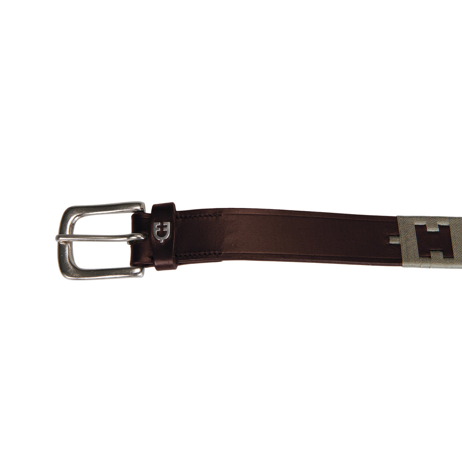 Gürtel Leather Belt With Geometric Pattern